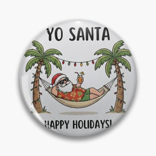 Artikelvorschau, Hey Weihnachtsmann – Lustiger Sommerweihnachtsstrand & Hängematte entworfen und verkauft von Miss Cutie Designs.