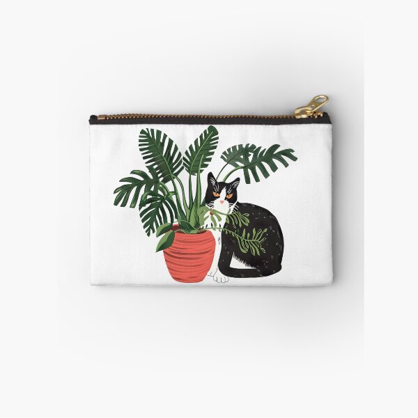 Item preview, Tuxedo Cat with house plants designed and sold by xiao xuans.