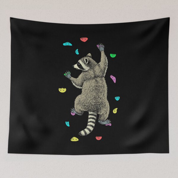 Item preview, Rock Climber Indoor Wall Climbing Raccoon Funny Climbers designed and sold by GrandeDuc.