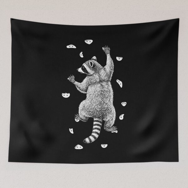Item preview, Rock Climber Indoor Wall Climbing Raccoon Funny Climbers designed and sold by GrandeDuc.