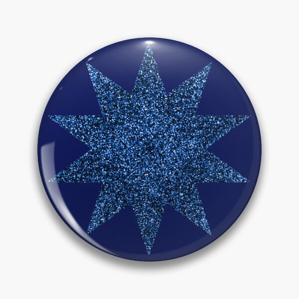 Item preview, Stars in a blue glitter look - pattern on a dark blue background designed and sold by MarionsArt.