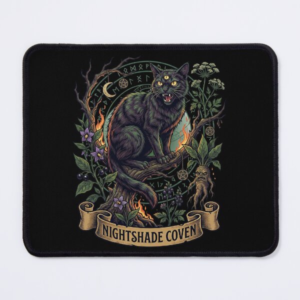 Item preview, Nightshade Coven Three Eyed Witch Cat designed and sold by k3rstman1.