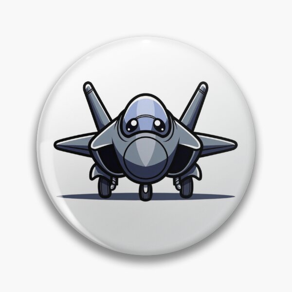 Item preview, Front View Anime Stealth Jet | F-22 Inspired Cartoon Fighter designed and sold by Combat Skies.