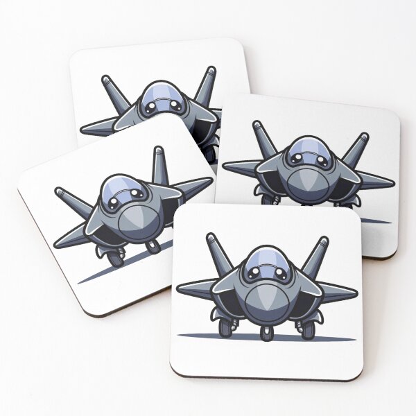 Item preview, Front View Anime Stealth Jet | F-22 Inspired Cartoon Fighter designed and sold by Combat Skies.