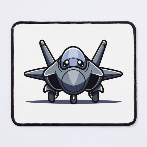 Item preview, Front View Anime Stealth Jet | F-22 Inspired Cartoon Fighter designed and sold by Combat Skies.