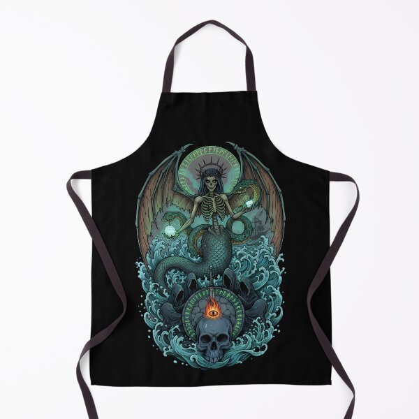 Item preview, Gothic Skeleton Sea Siren Mythical Ocean Art designed and sold by k3rstman1.