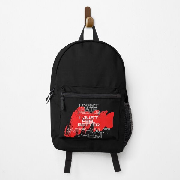 Item preview, Anti-Social Sarcastic Quote – I Feel Better Without People designed and sold by ChameraDesign.