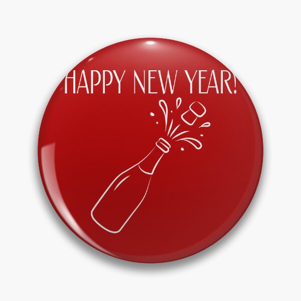 Item preview, Happy New Year Minimalist Line Art Sparkling Wine, white designed and sold by ZorianArt.