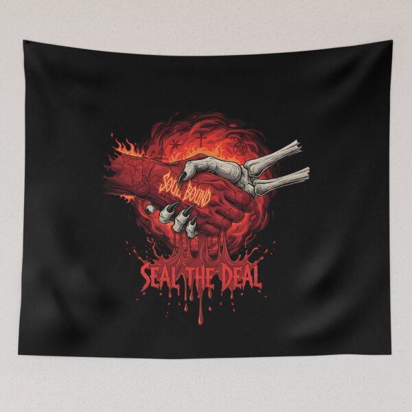 Item preview, Fiery Demonic Soul Bound Handshake designed and sold by k3rstman1.