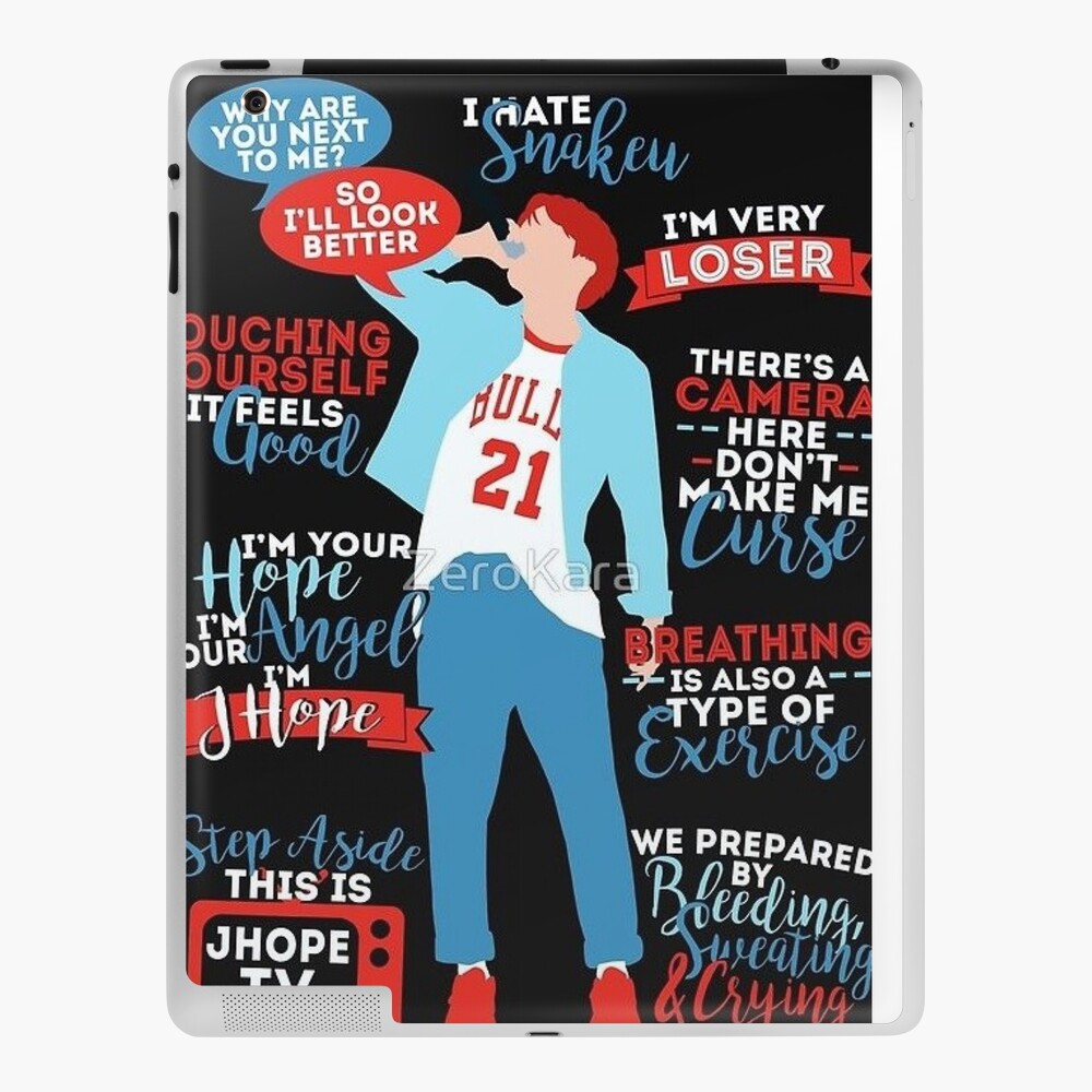 Bts Jhope Quotes Ipad Case Skin By Phoenixisarmy Redbubble