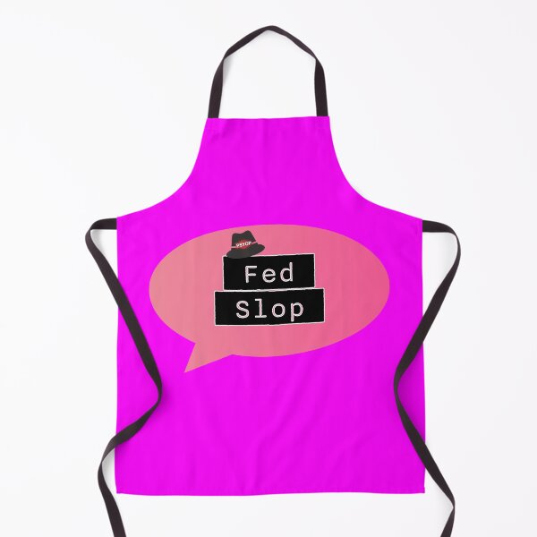 Item preview, Fed Slop Psyop Meme - Internet Culture Satire - Mango Talk Bubble - Neon Magenta edition designed and sold by Miss Cutie Designs.