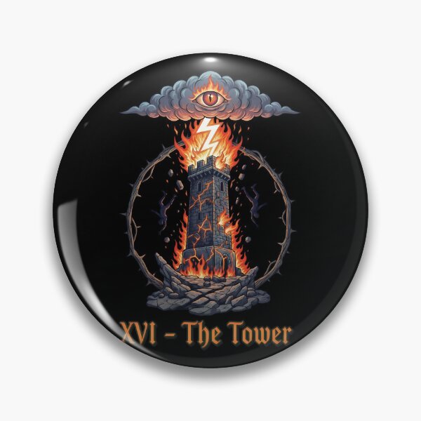 Item preview, The Tower Tarot Card XVI Major Arcana designed and sold by k3rstman1.