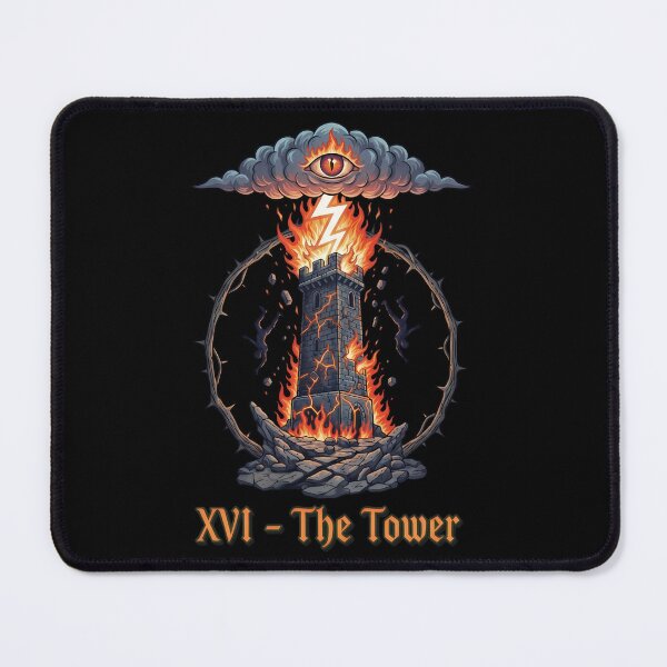 Item preview, The Tower Tarot Card XVI Major Arcana designed and sold by k3rstman1.