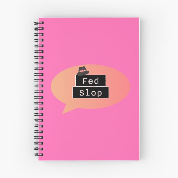 Item preview, Fed Slop Psyop Meme - Internet Culture Satire - Mango Talk Bubble - Hot Pink edition designed and sold by Miss Cutie Designs.