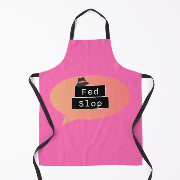 Item preview, Fed Slop Psyop Meme - Internet Culture Satire - Mango Talk Bubble - Hot Pink edition designed and sold by Miss Cutie Designs.