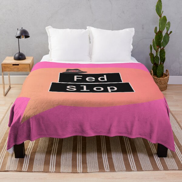 Item preview, Fed Slop Psyop Meme - Internet Culture Satire - Mango Talk Bubble - Hot Pink edition designed and sold by Miss Cutie Designs.