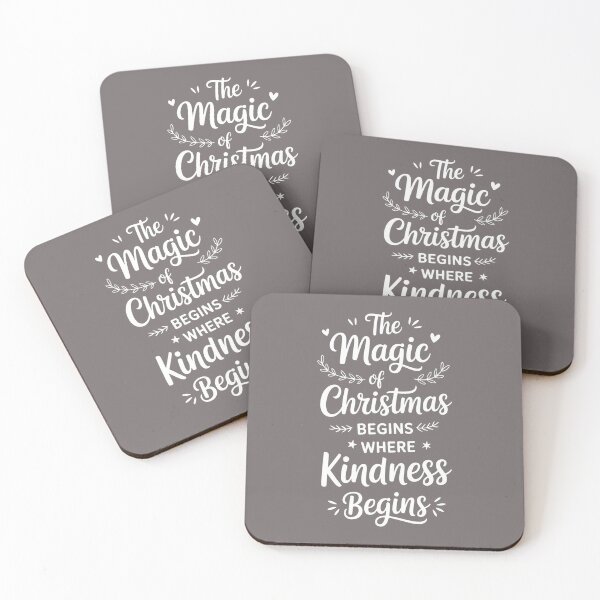 Item preview, The Magic of Christmas Begins with Kindness designed and sold by Art-Arcade6.