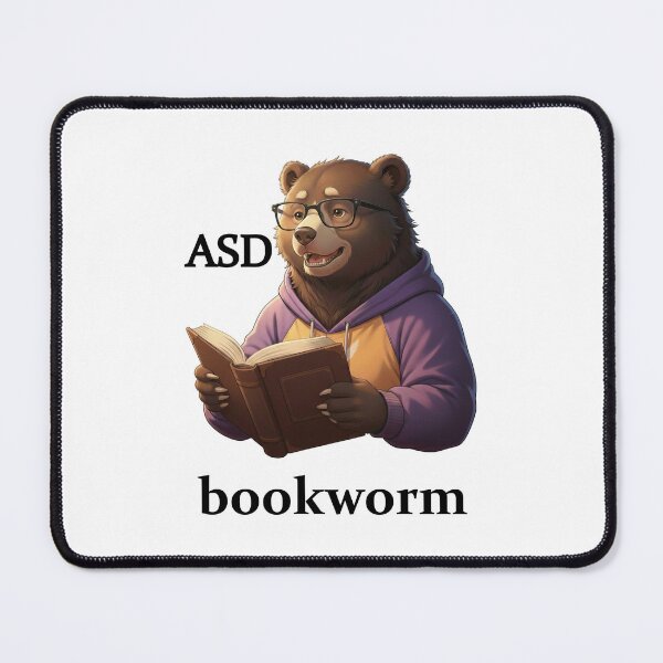 Artikelvorschau, ASD Bücherwurm Bär entworfen und verkauft von ndmedia.