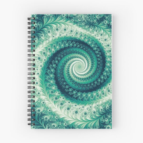 Artikelvorschau, Abstrakter grüner und weißer fraktaler Blumenwirbel entworfen und verkauft von SXW Designs.
