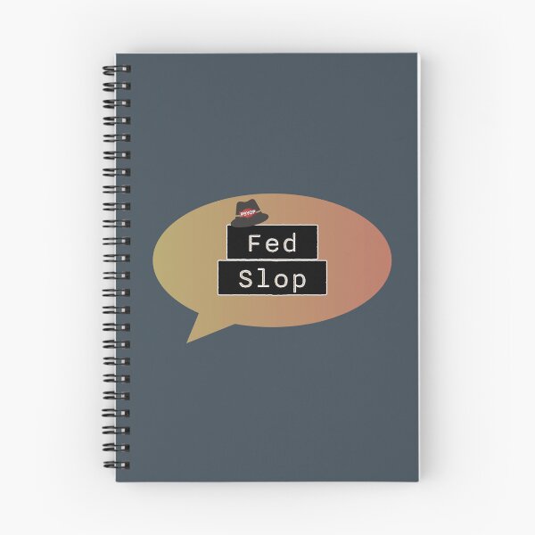 Item preview, Fed Slop Psyop Meme - Internet Culture Satire - Mango Talk Bubble - Charcoal edition designed and sold by Miss Cutie Designs.