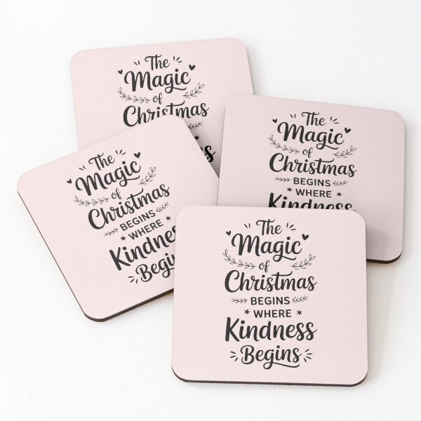 Item preview, The Magic of Christmas Begins with Kindness designed and sold by Art-Arcade6.