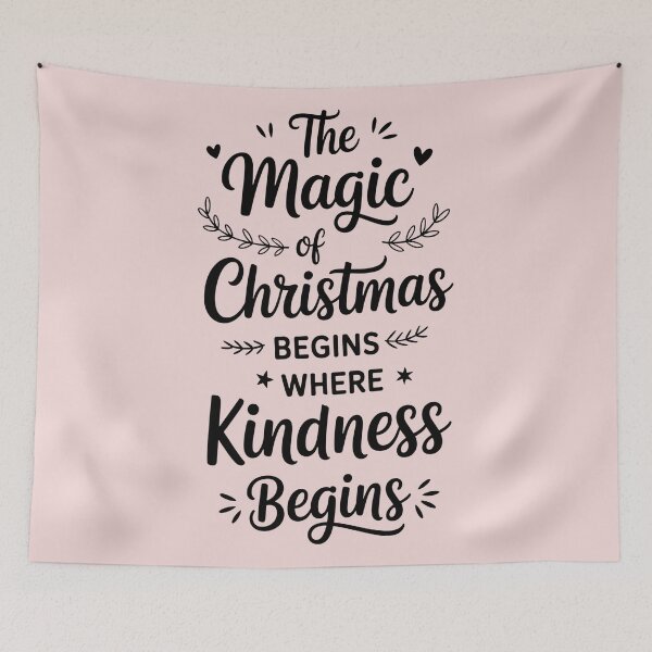 Item preview, The Magic of Christmas Begins with Kindness designed and sold by Art-Arcade6.