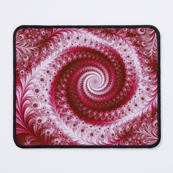 Item preview, Abstract Red & Pink Floral Fractal Swirl designed and sold by SXW Designs.