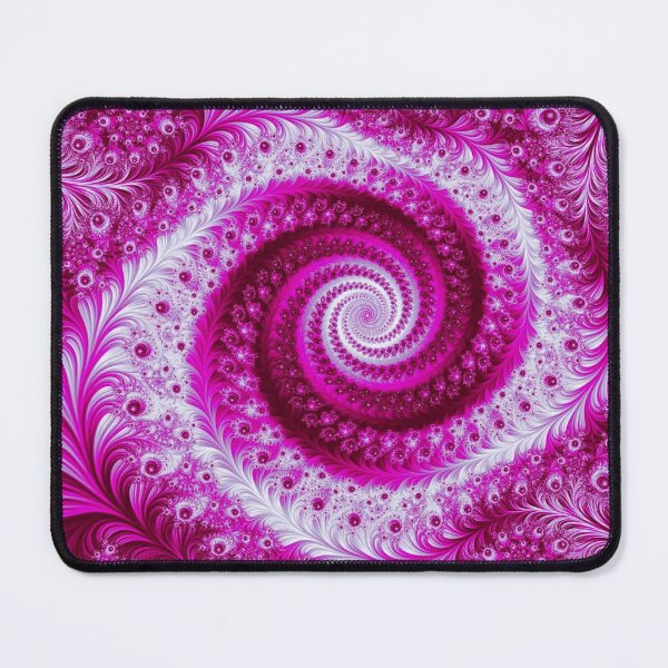 Item preview, Abstract Pink & White Floral Fractal Swirl designed and sold by SXW Designs.