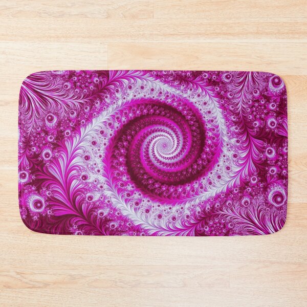 Item preview, Abstract Pink & White Floral Fractal Swirl designed and sold by SXW Designs.