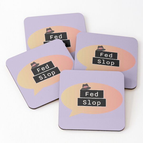 Item preview, Fed Slop Psyop Meme - Internet Culture Satire - Mango Talk Bubble - Lavender edition designed and sold by Miss Cutie Designs.