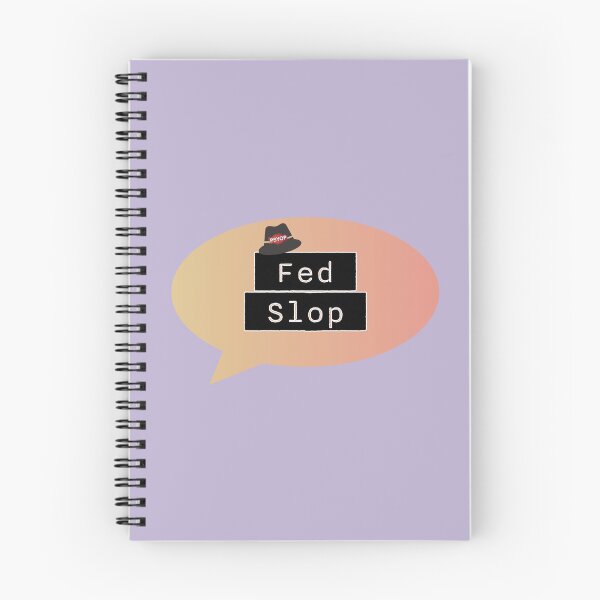 Item preview, Fed Slop Psyop Meme - Internet Culture Satire - Mango Talk Bubble - Lavender edition designed and sold by Miss Cutie Designs.
