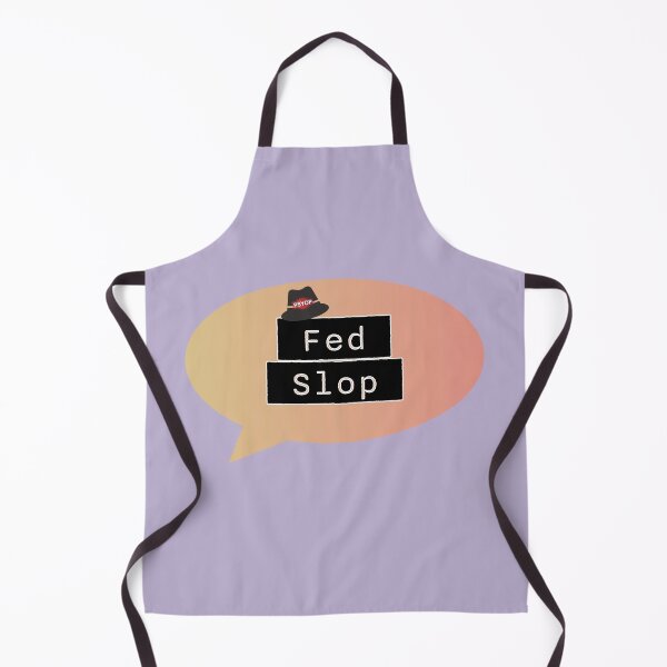 Item preview, Fed Slop Psyop Meme - Internet Culture Satire - Mango Talk Bubble - Lavender edition designed and sold by Miss Cutie Designs.