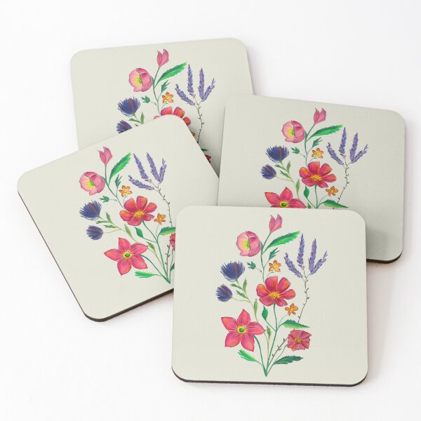 Item preview, Hand painted Bright Flowers Floral Bouquet designed and sold by Petra Lang.