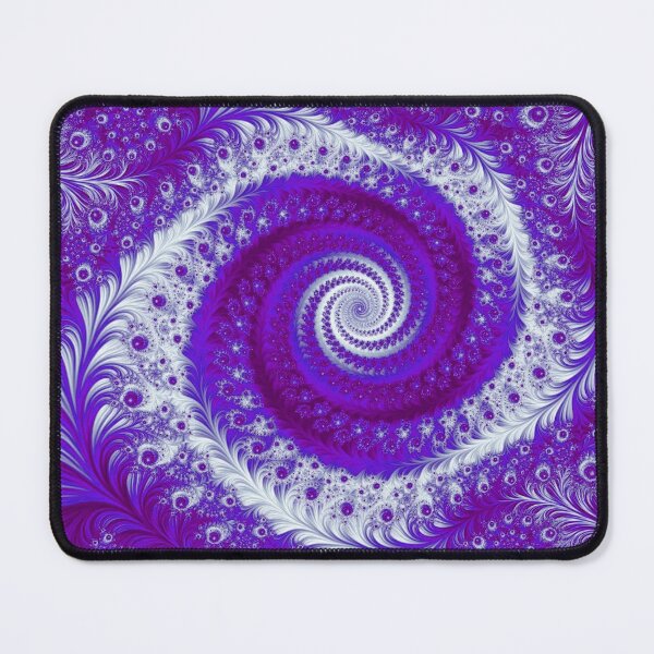 Item preview, Abstract Purple & White Floral Fractal Swirl designed and sold by SXW Designs.