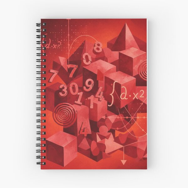 Item preview, Concepts of Algebra and Geometry - Red Mathematical Digital Art designed and sold by ViralCollector.