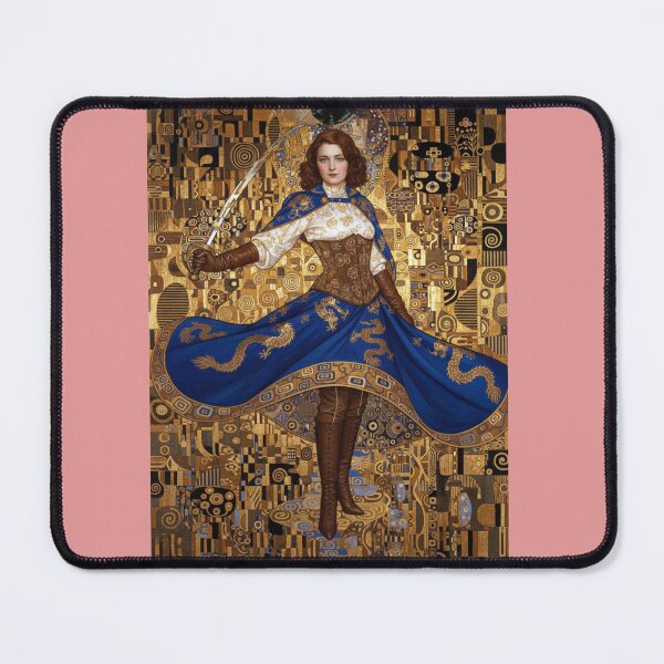 Item preview, Gustav Klimt Style Art Nouveau Woman posing with Sword designed and sold by AppliedAtelier.