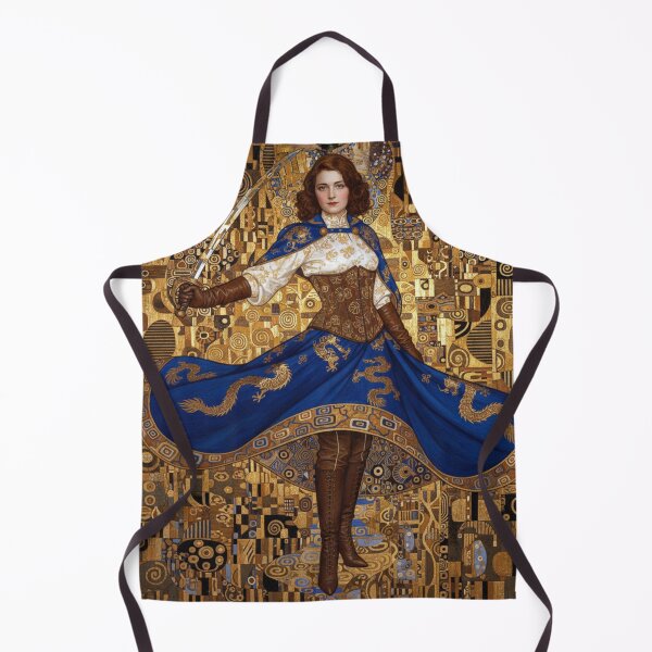 Item preview, Gustav Klimt Style Art Nouveau Woman posing with Sword designed and sold by AppliedAtelier.