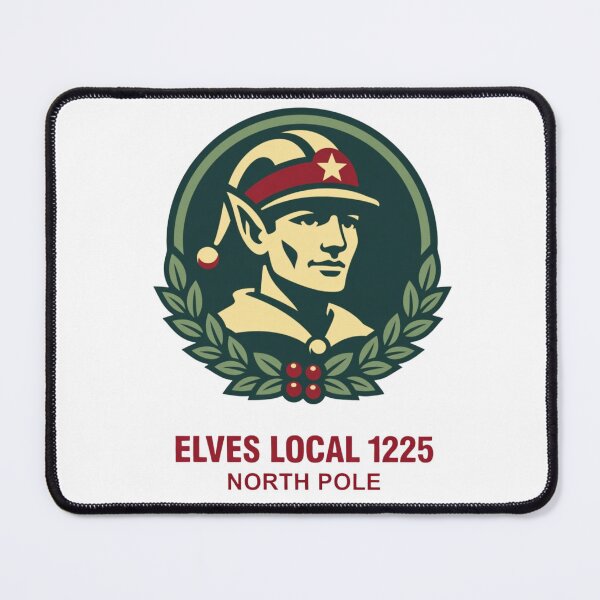Item preview, Elves Local 1225, North Pole designed and sold by RisingWolfStudio.