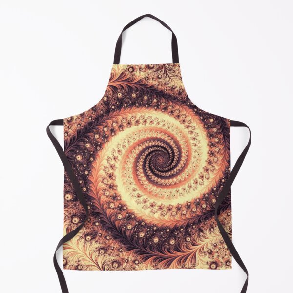 Item preview, Abstract Peach & Brown Floral Inverted Fractal Swirl designed and sold by SXW Designs.