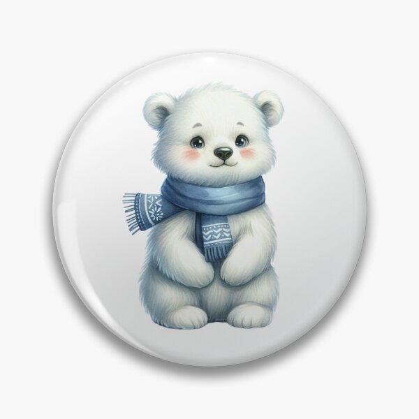 Item preview, Polar bear on vacation with a scarf designed and sold by JonysCreativeDesigns.