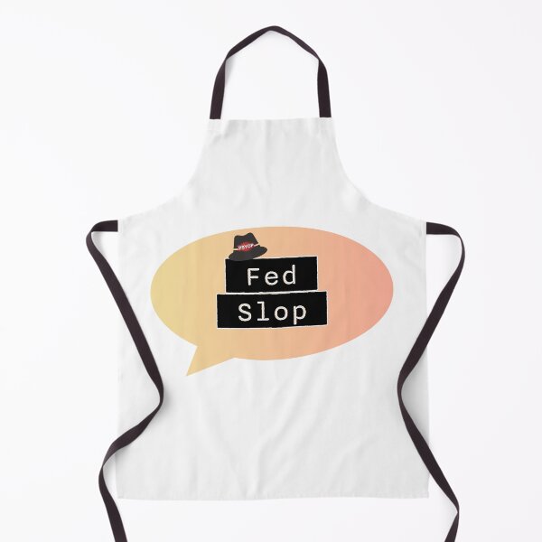 Item preview, Fed Slop Psyop Meme - Internet Culture Satire - Mango Talk Bubble - White edition designed and sold by Miss Cutie Designs.