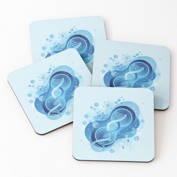 Item preview, DNA Biology and Genetics - Modern Blue Illustration designed and sold by ViralCollector.