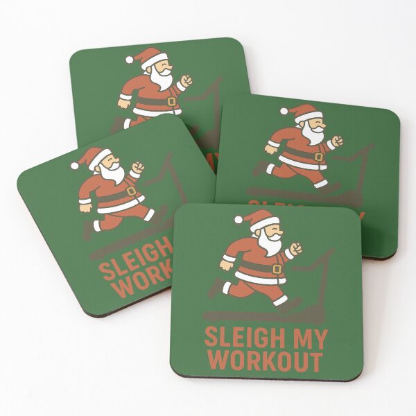 Item preview, Sleigh My Workout – Funny Fitness Santa Christmas Design designed and sold by ZenAndKarma.