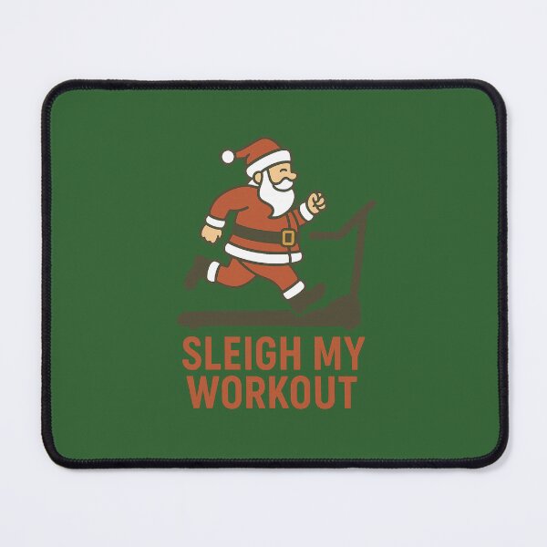 Item preview, Sleigh My Workout – Funny Fitness Santa Christmas Design designed and sold by ZenAndKarma.