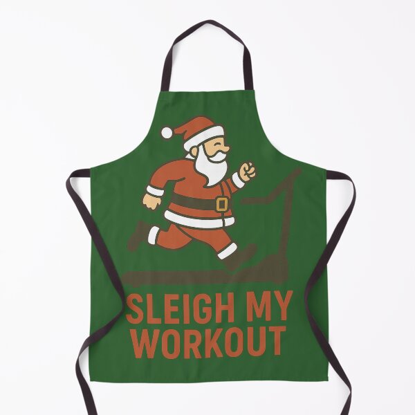Item preview, Sleigh My Workout – Funny Fitness Santa Christmas Design designed and sold by ZenAndKarma.