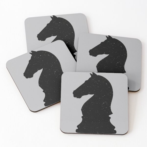 Item preview, space chess - chess pieces - KNIGHT - galaxy silhouette designed and sold by Prtina.