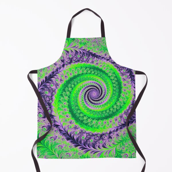 Item preview, Abstract Green & Purple Floral Fractal Swirl designed and sold by SXW Designs.
