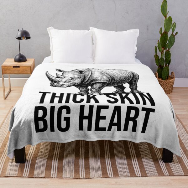 Item preview, Thick Skin, Big Heart – Rhino Design designed and sold by xndrlab.