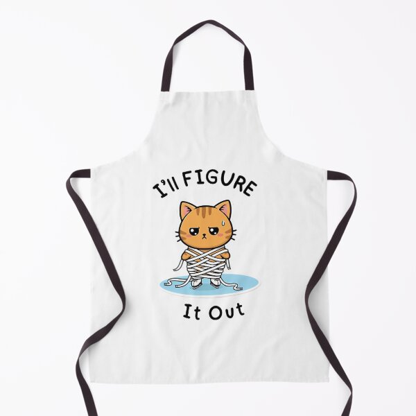 Item preview, I'll Figure It Out - Funny Cat Figure Skating Pun designed and sold by Hooi-Boon-Sin.
