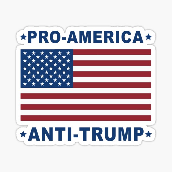 Vista previa del artículo con la obra «Pro American Anti Donald Trump Bandera de los Estados Unidos POTUS Anti Trump ITMFA Diseño patriótico», diseñado y vendido por duncandesigns84.